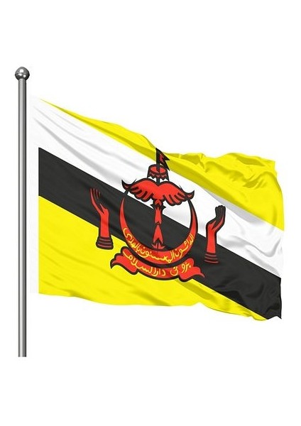 Brunei Gönder Bayrağı 50 x 75 cm