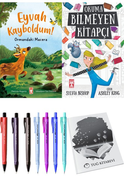 Okuma Bilmeyen Kitapçı ve Eyvah Kayboldum! Ormandaki Macera 2li Set