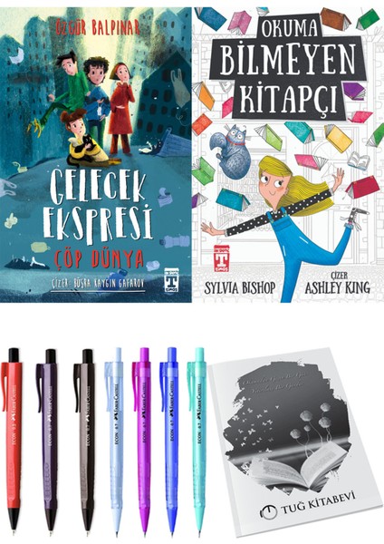 Okuma Bilmeyen Kitapçı ve Gelecek Ekspresi Çöp Dünya 2li Set