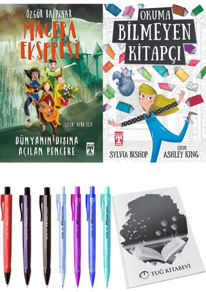 Okuma Bilmeyen Kitapçı ve Gelecek Ekspresi Dünyanın Dışına Açılan Pencere 2li Set