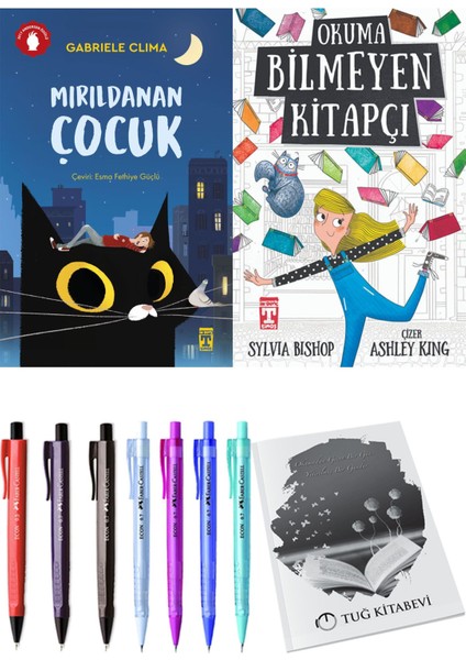 Okuma Bilmeyen Kitapçı ve Mırıldanan Çocuk 2li Set