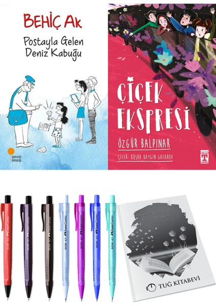 Çiçek Ekspresi ve Postayla Gelen Deniz Kabuğu 2li Set