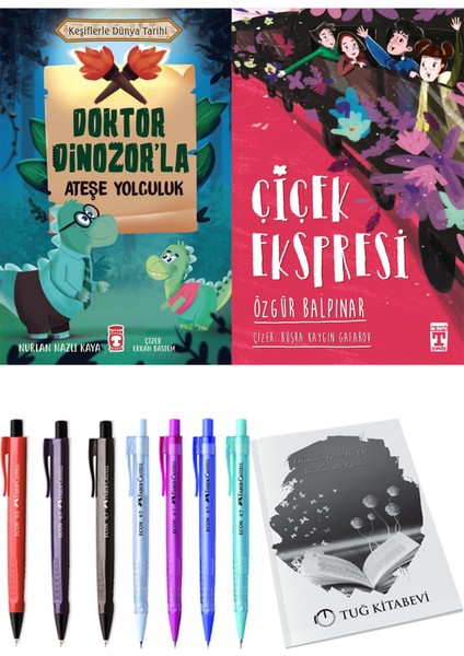 Çiçek Ekspresi ve Doktor Dinozor'la Ateşe Yolculuk 2li Set