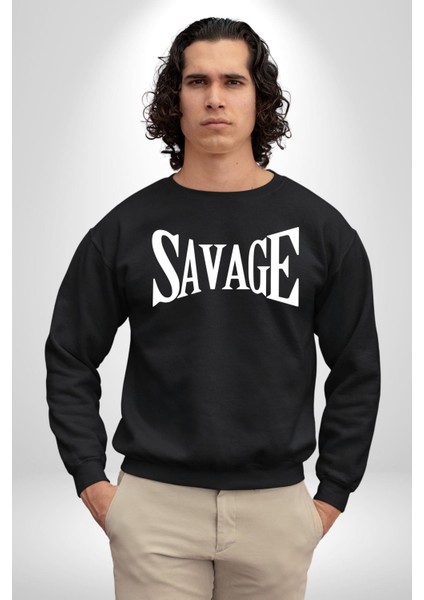Embrace The Journey Tasarım Erkek Kadın Unisex Dijital Baskılı Siyah Sweatshirt