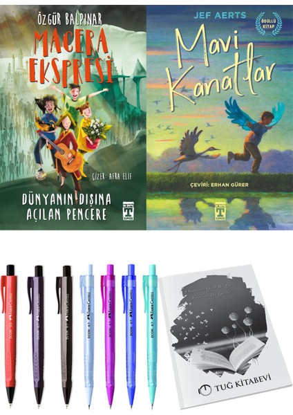 Mavi Kanatlar ve Gelecek Ekspresi Dünyanın Dışına Açılan Pencere 2'li Set - Kalem