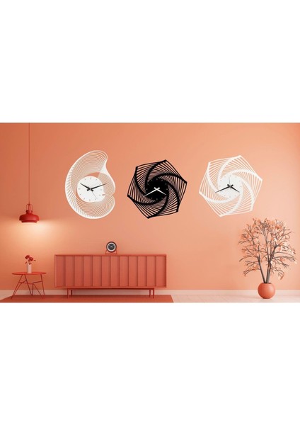 Pierre Dekoratif Metal Duvar Saati 60X60 cm