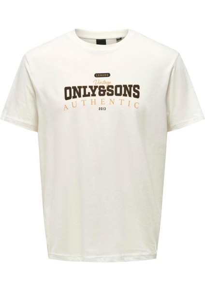 Onsmax Lıfe Logo Ss Tee Organik Pamuk Erkek T-Shirt