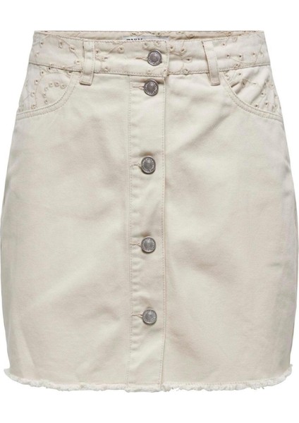 Onlelsa Emb Skırt Otw Only Denim Etek