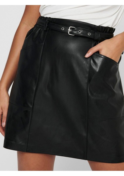 Onlheıdı Faux Leather Skırt Only Suni Deri Etek fırsatları