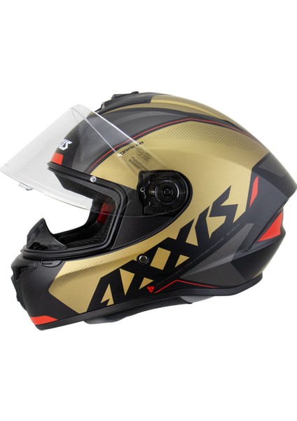 Draken S Gear A9 Matt Gold Kapalı Motosiklet Kaskı - Xxl fiyatları