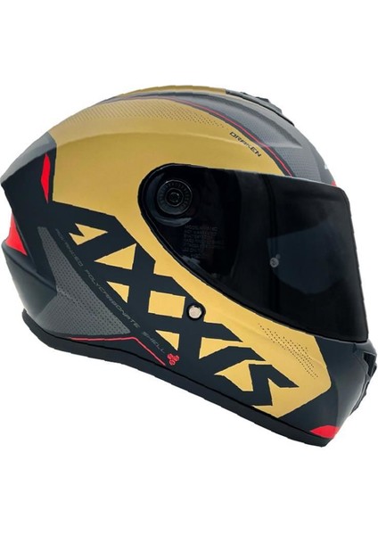 Draken S Gear A9 Matt Gold Kapalı Motosiklet Kaskı - Xxl indirimleri