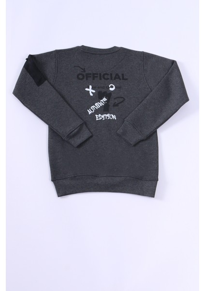 Erkek Çocuk 3 Iplik Sweat Sırt Baskılı Ribanalı E19