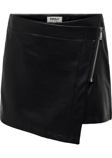 Nlcollıe Hw Faux Leather Skort Pnt Only Suni Deri Şort Etek