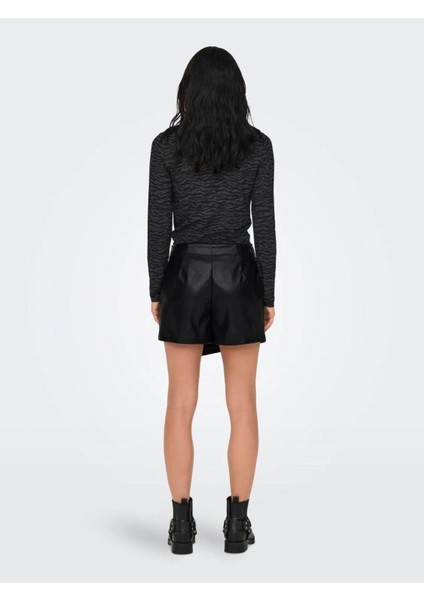 Nlcollıe Hw Faux Leather Skort Pnt Only Suni Deri Şort Etek