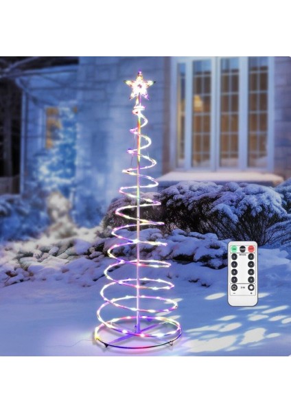 Smart Rgb LED Işıklı Spiral Çamağacı Çerçeve 120CM 32 Animasyon