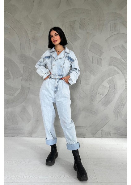 Blue Denim Tulum - Mavi