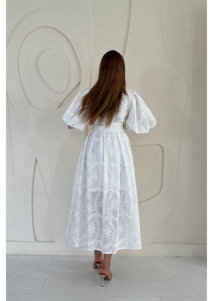 Balon Kollu Pileli Elbise indirimleri