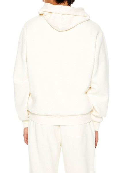F21 Pamuk Karışımlı Düşük Kollu Kapüşonlu Sweatshirt