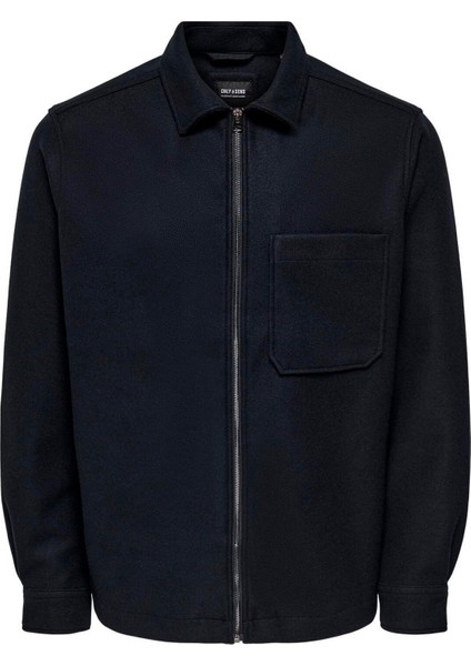 Onsdal Ovr Zıp Ls Shırt Fermuarlı Ceket