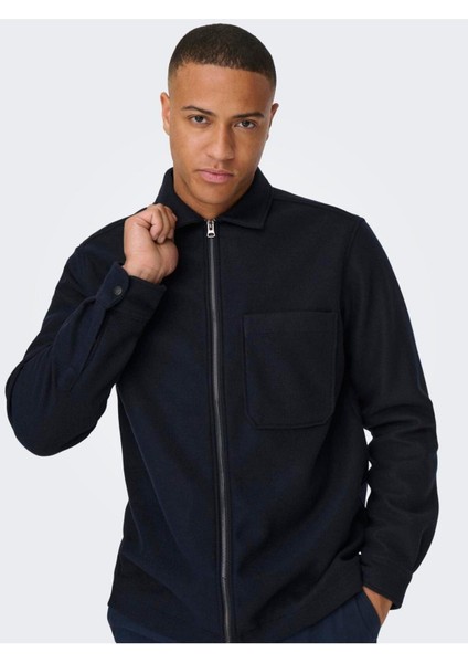 Onsdal Ovr Zıp Ls Shırt Fermuarlı Ceket modelleri