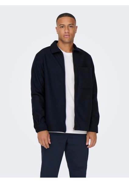 Onsdal Ovr Zıp Ls Shırt Fermuarlı Ceket indirimleri