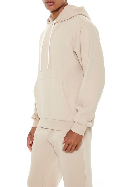 F21 Pamuk Karışımlı Düşük Kollu Kapüşonlu Hoodie indirimleri