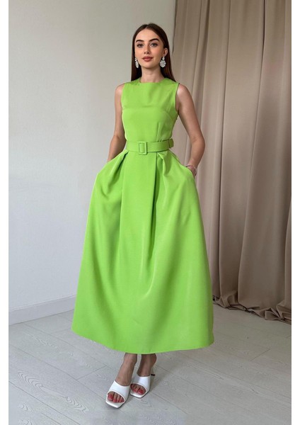 Halter Yaka Kloş Elbise modelleri