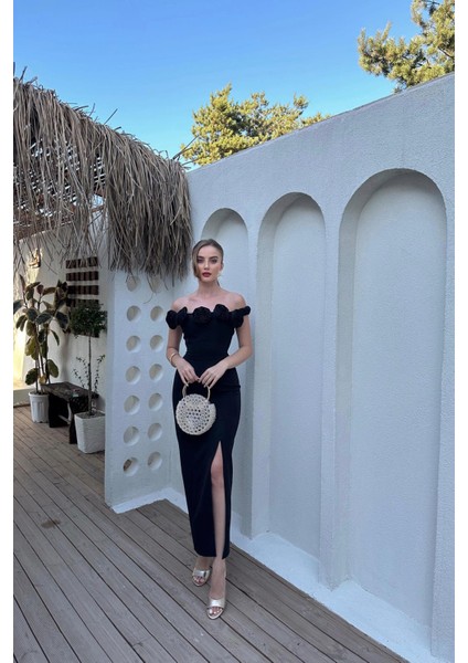 Madonna Yaka Güllü Elbise