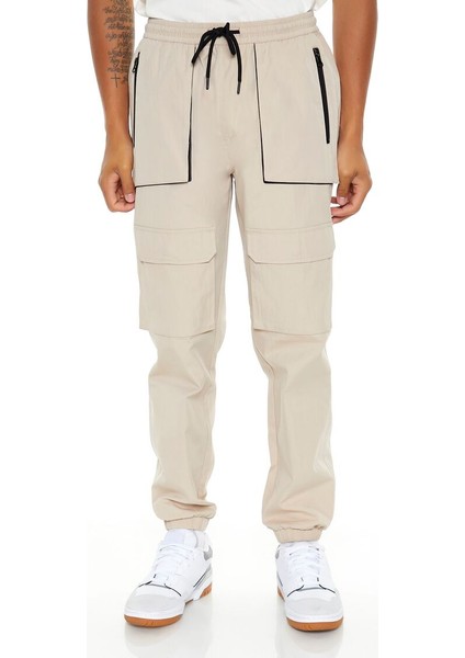 Slim-Fit Ipli Kargo Jogger Pantolon