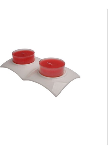 Home Tealight Kırmızı Mum Set Seramik We Love Mom 1 Adet fırsatları