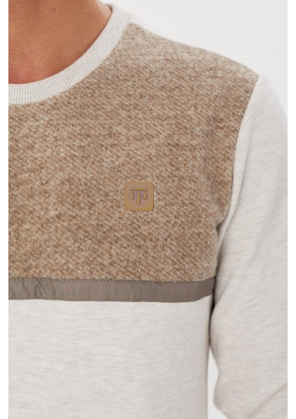 Kadife Selanik Parça Desenli Bisiklet Yaka Sweatshirt- KS-1672 modelleri
