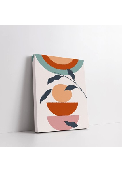 Botanik Baskılı Yapraklı Kanvas Tablo modelleri