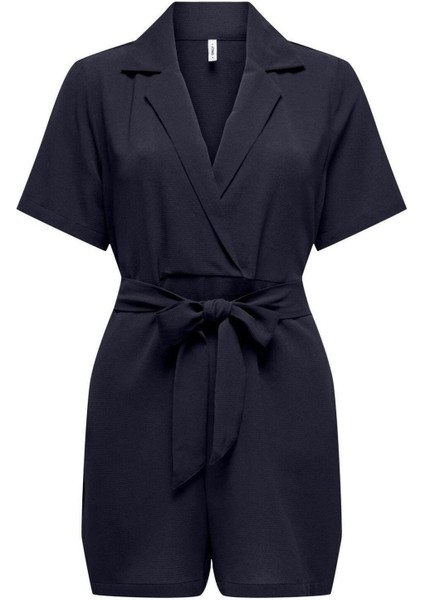 Onlnova Lıfe Vıs S/s Vera Playsuıt Solıd Viscose Tulum