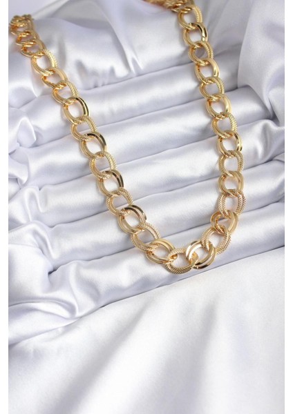 Altın Renk Samanyolu Zincir Çelik Choker Kolye - 3134 fiyatları