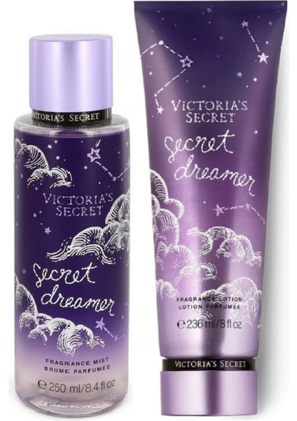 Secret Dreamer Vücut Losyonu ve Spreyi Tüm Cilt Tipleri İçin 2'li Set