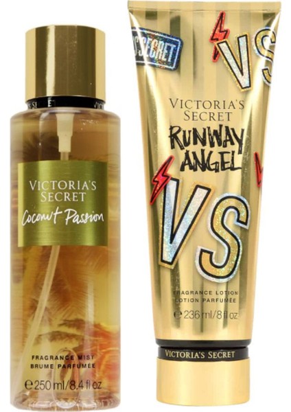 Coconut Passion & Runway Angle Vücut Losyonu ve Spreyi 2'li Set