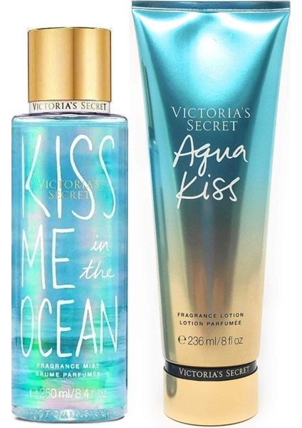 Aqua Kiss & Kiss Me In The Ocean Vücut Losyonu ve Spreyi 2'li Set