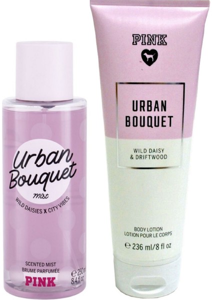 Pink Urban Bouquet Vücut Losyonu ve Spreyi 2'li Set
