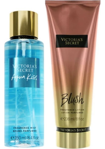 Aqua Kiss & Blush Vücut Losyonu ve Spreyi 2'li Set