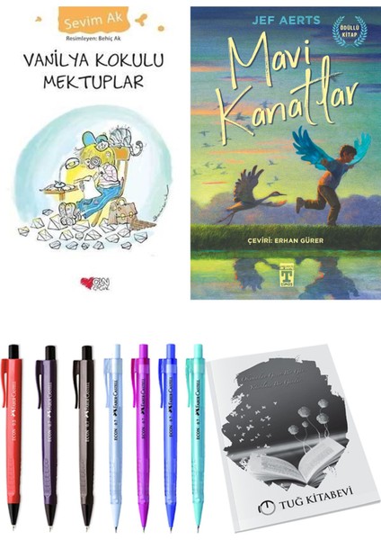 Mavi Kanatlar ve Vanilya Kokulu Mektuplar 2'li Set - Kalem