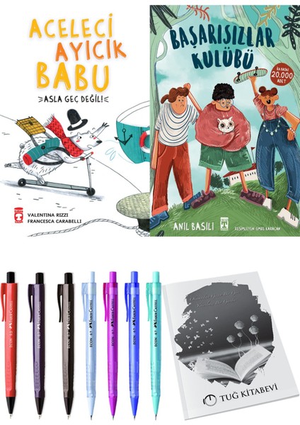 Başarısızlar Kulübü ve Aceleci Ayıcık Babu Asla Geç Değil 2'li Set - Kalem