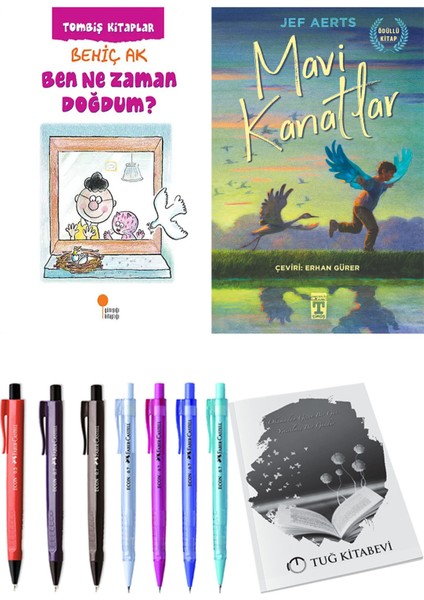 Mavi Kanatlar ve Ben Ne Zaman Doğdum? 2'li Set - Kalem