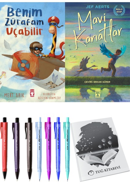 Mavi Kanatlar ve Benim Zürafam Uçabilir 2li Set