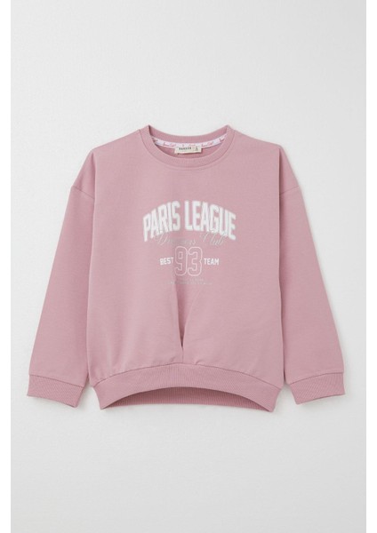 Kız Çocuk Eşofman Takım Lig Temalı Ön Kısmı V Dikişli 5-10 Yaş, Gülkurusu fiyatları