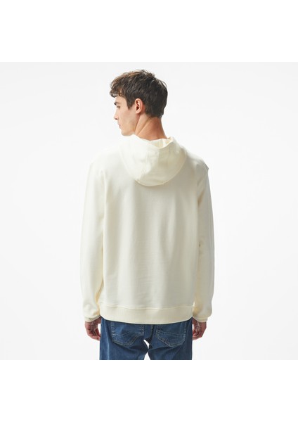 Erkek Beyaz Regular Fit Sweatshirt fiyatları
