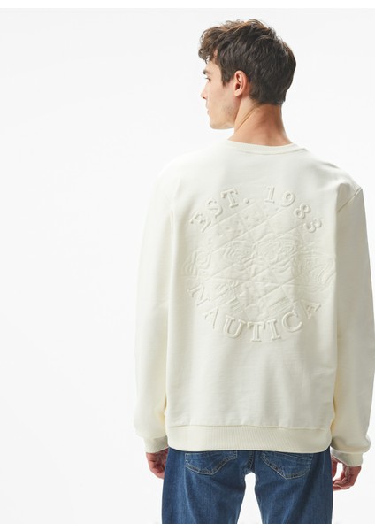 Erkek Beyaz Regular Fit Sweatshirt fiyatları