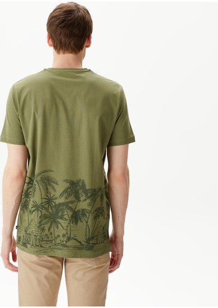 Erkek Yeşil Standart Fit T-Shirt fiyatları