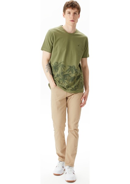 Erkek Yeşil Standart Fit T-Shirt modelleri