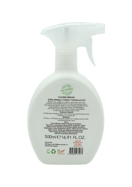 Clean Dream Bebek Çok Amaçlı Yüzey Temizleyici - Hassas ve Güvenli Formül modelleri