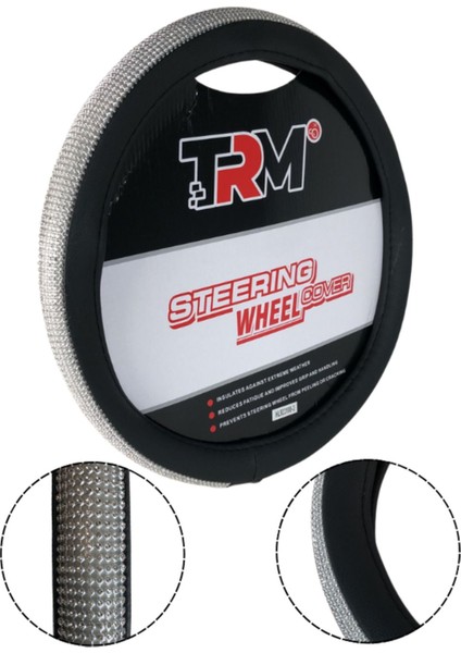 Gümüş Taşlı Direksiyon Kılıfı Derili Geçmeli fiyatları